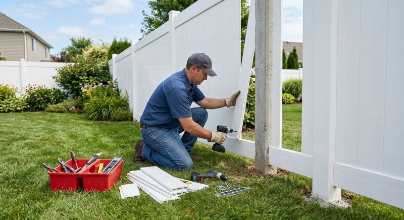 Vinyl Fence Repair Service
