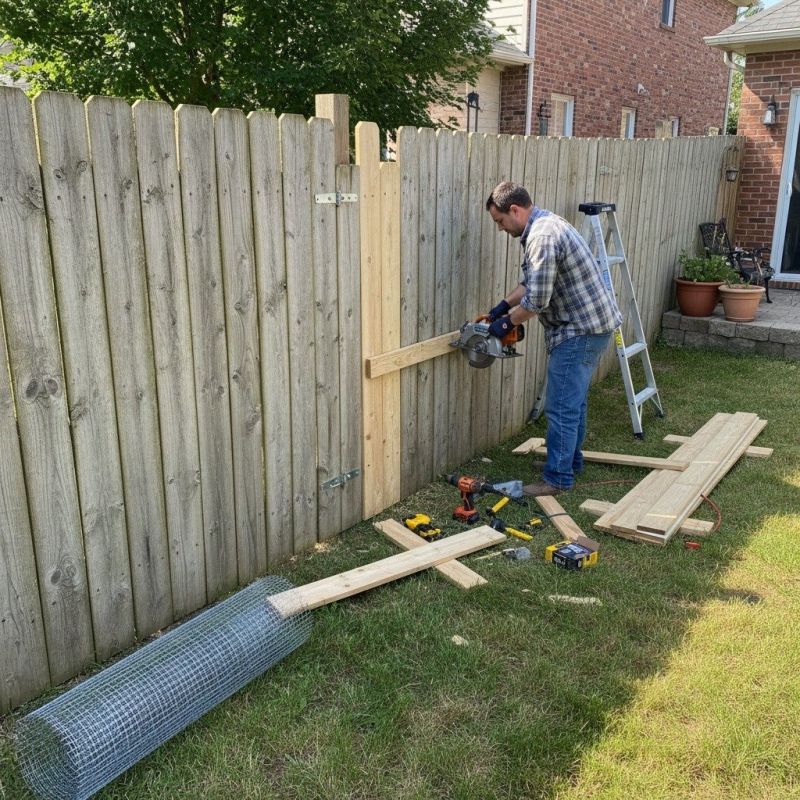 Vinyl Fence Panel Repair