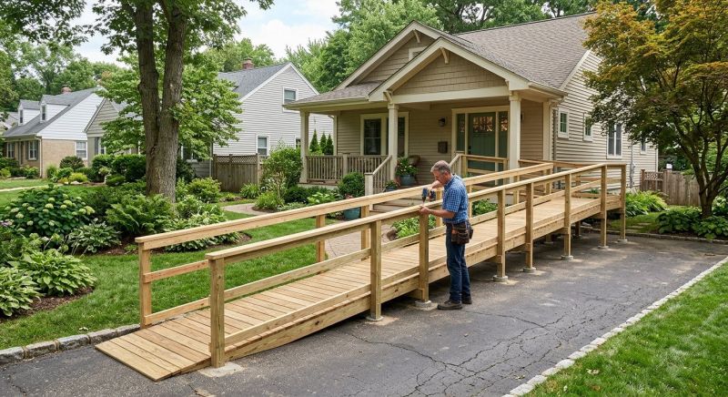 Porch Ramp Installation in Kansas City, KS